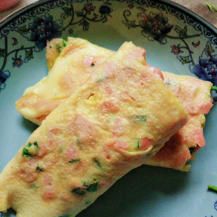 火腿鸡蛋卷