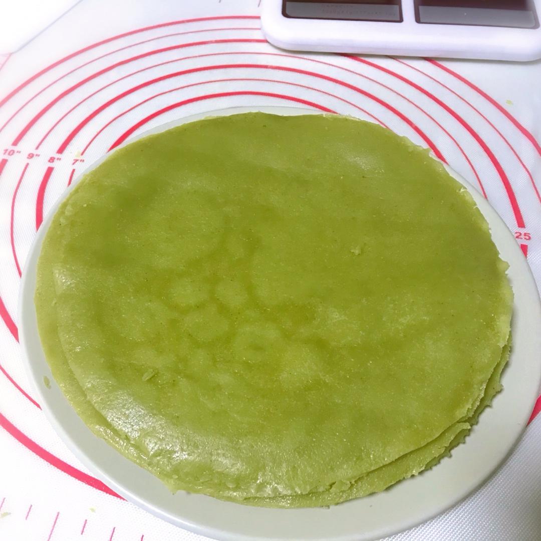 美味的煎蛋糕—抹茶千层蛋糕