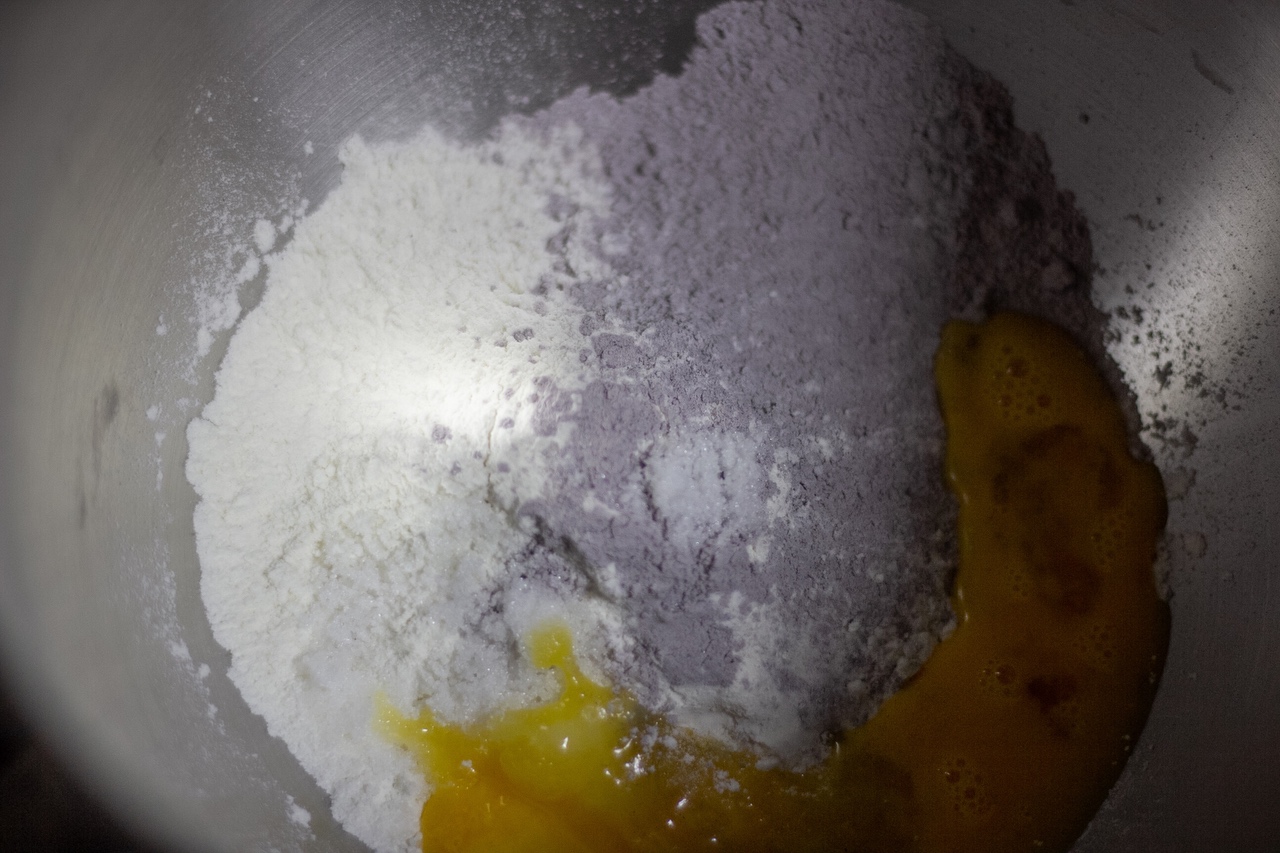 椰香紫米紫薯小吐司🍠温柔椰奶💗多层内馅的做法 步骤2