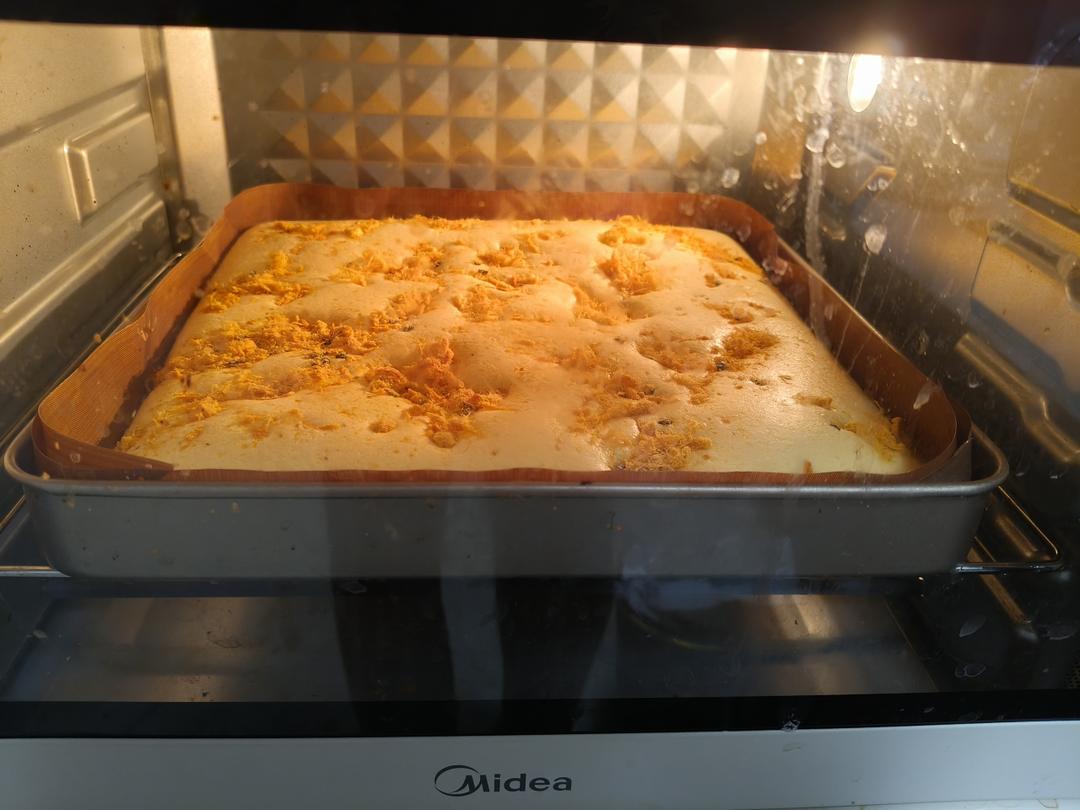 不用卷的肉松蛋糕～