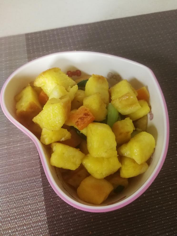 炒馒头（发面饼）的做法