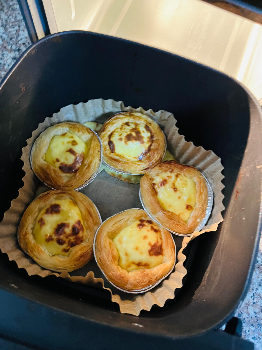 空气炸锅版全蛋葡式蛋挞『秒杀KFC』悠伴空气炸锅