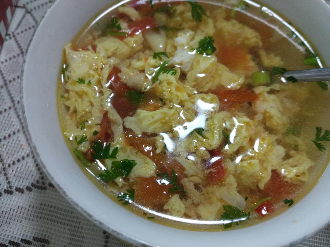 好喝到爆的西红柿鸡蛋汤