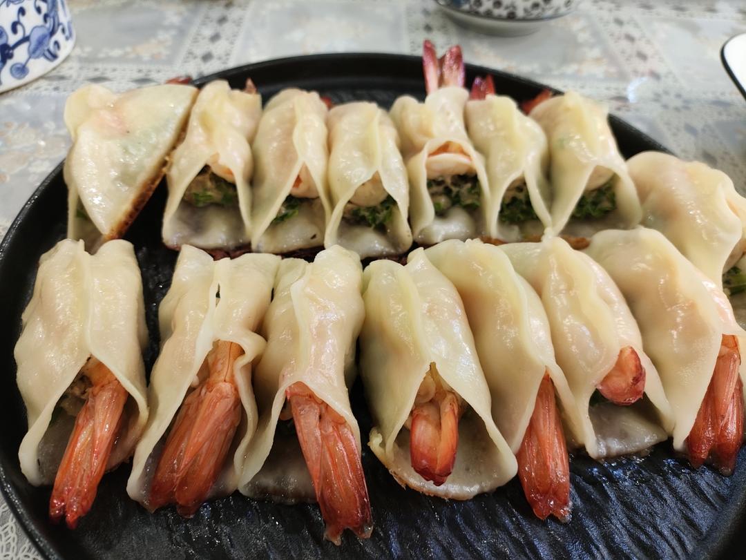 鲜虾锅贴