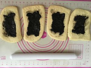 练习帖【TeaBread Gable】No.23 黑糖芝麻酱辫子面包的做法 步骤4