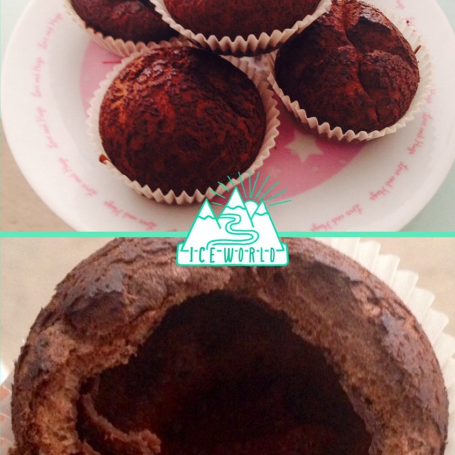 莫尼卡美食厨房：爆浆巧克力蛋糕
