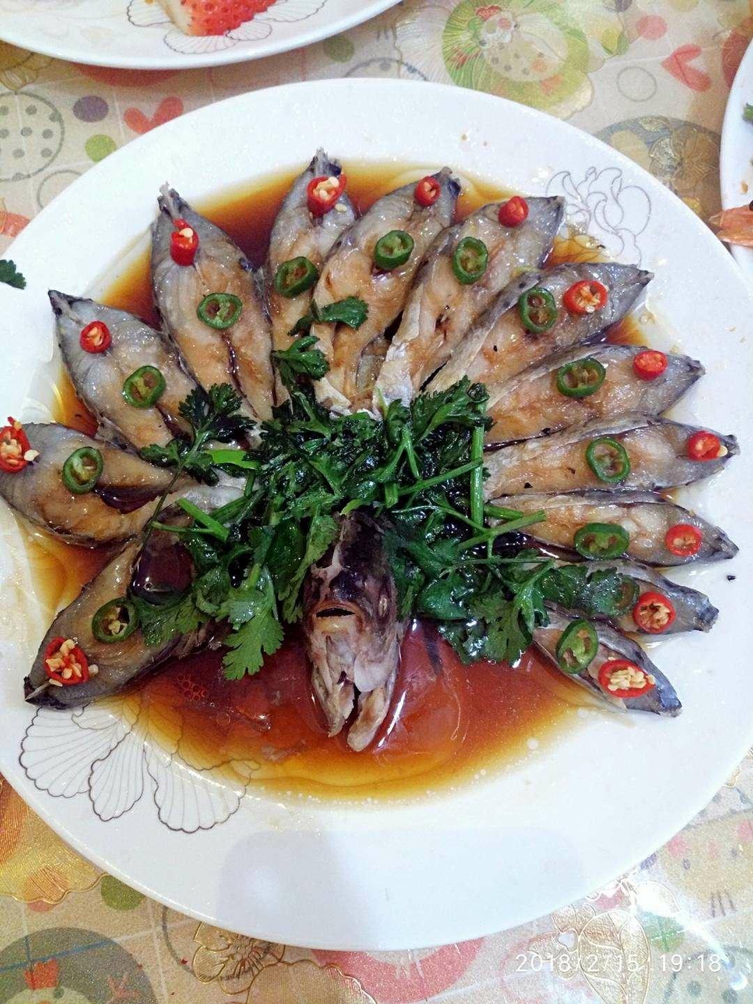 孔雀开屏清蒸鱼