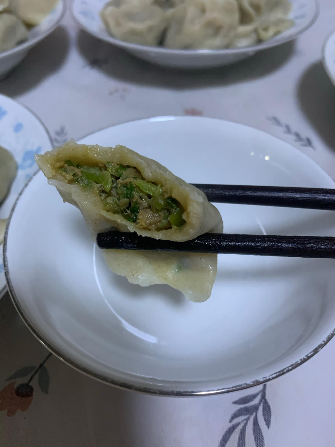 尖椒猪肉馅饺子