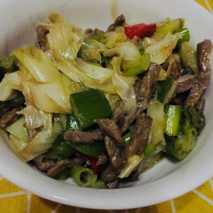 葱爆羊(牛)肉