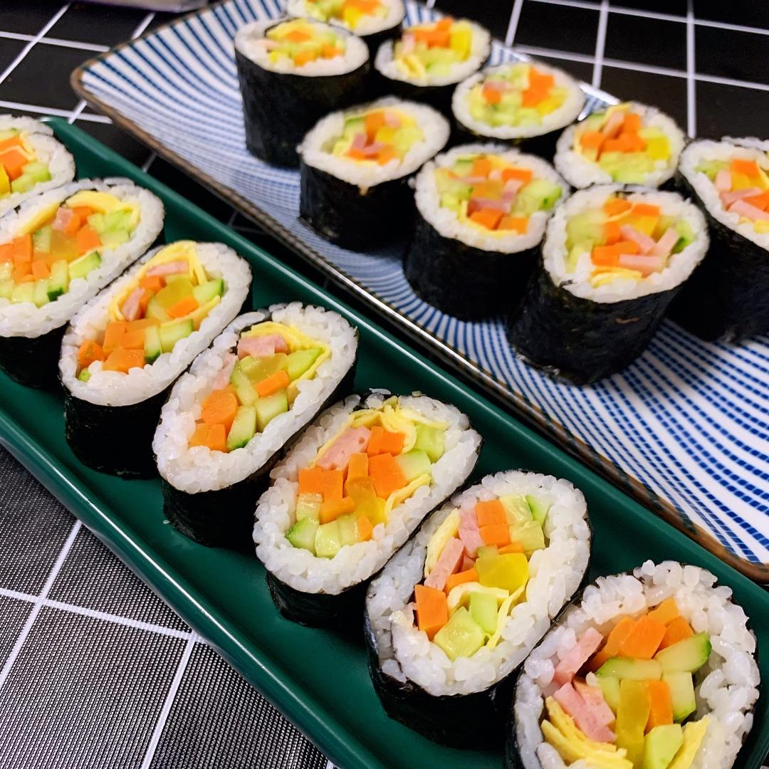 韩国朋友亲授的紫菜包饭김밥