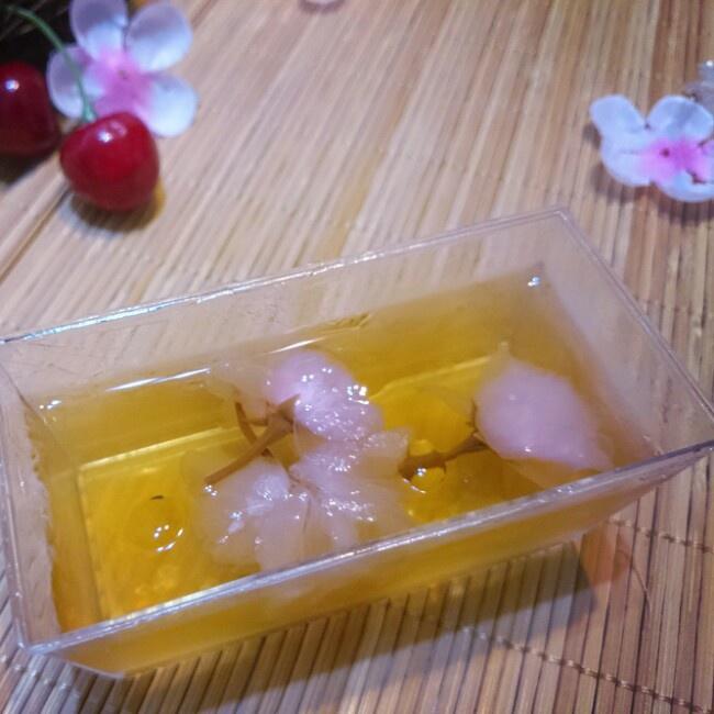 樱花梅子酒冻