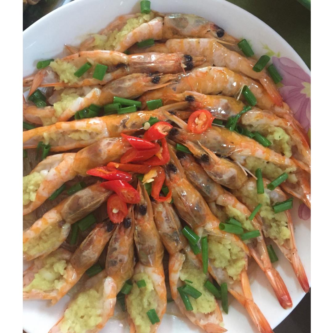 蒜蓉粉丝蒸大虾