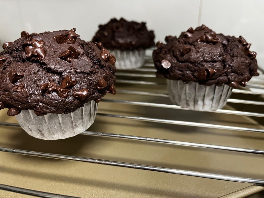 在家做巧克力蘑菇头麦芬蛋糕🍫