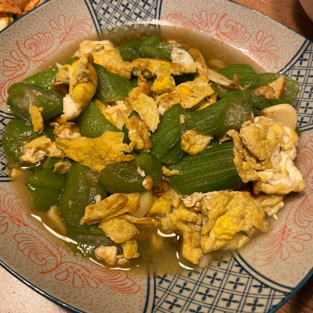 丝瓜炒蛋