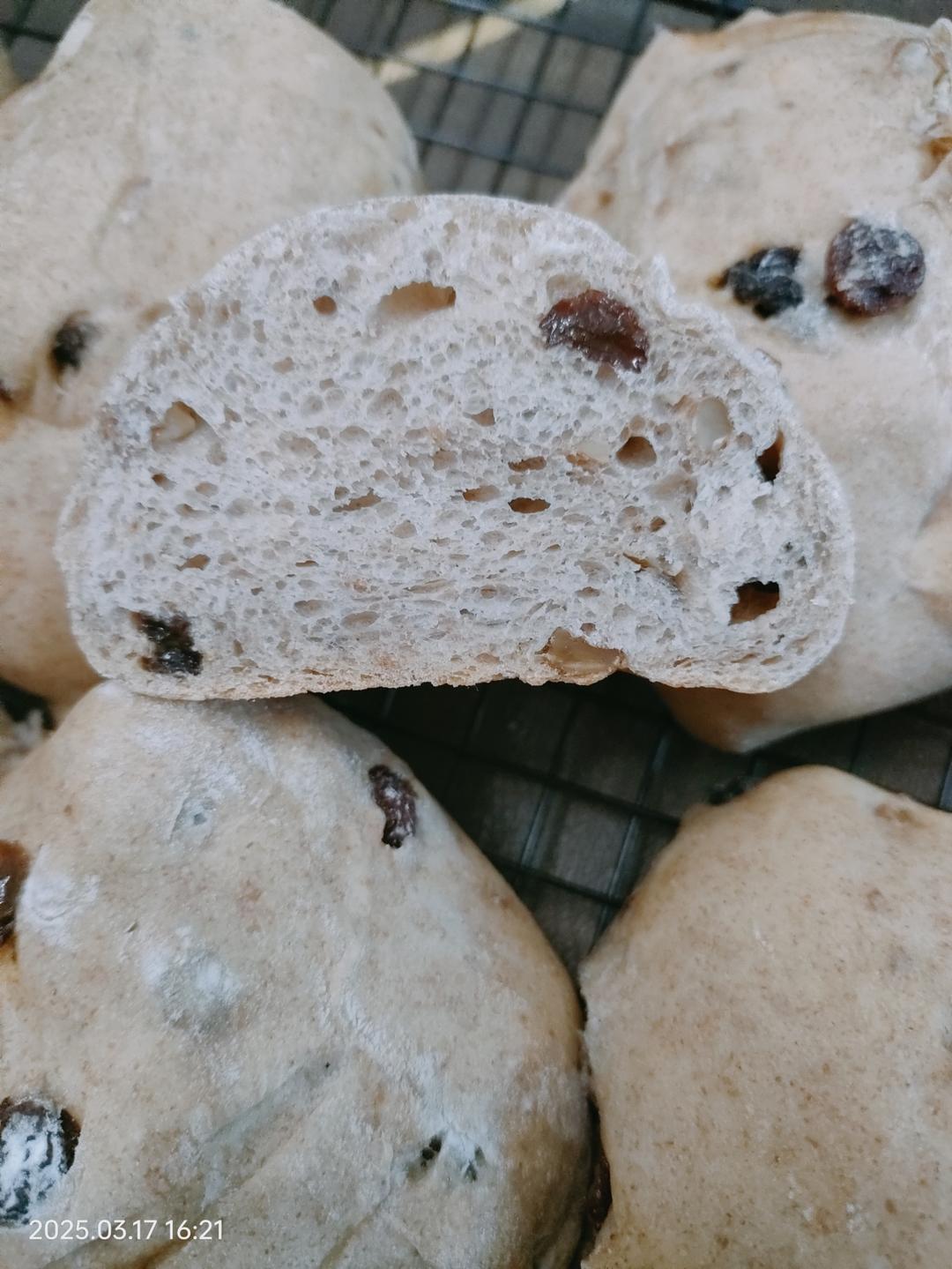 山姆同款无糖全麦坚果果干欧包，天天吃都不腻！