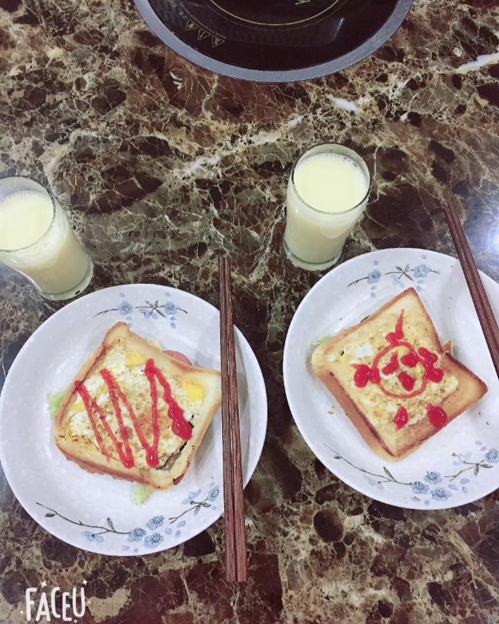 吐司鸡蛋芝士三明治！新做法！❤️