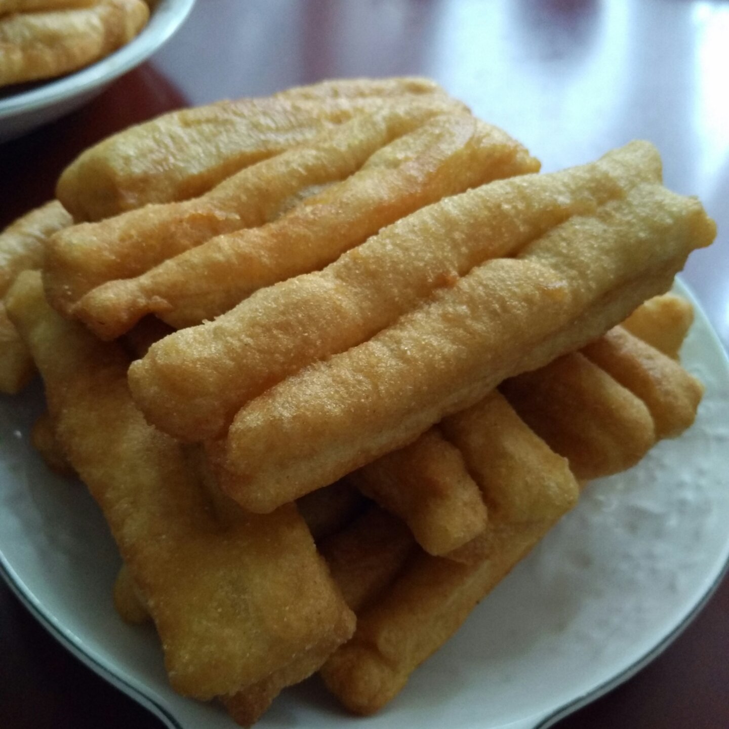 健康无添加不太蓬松的油条