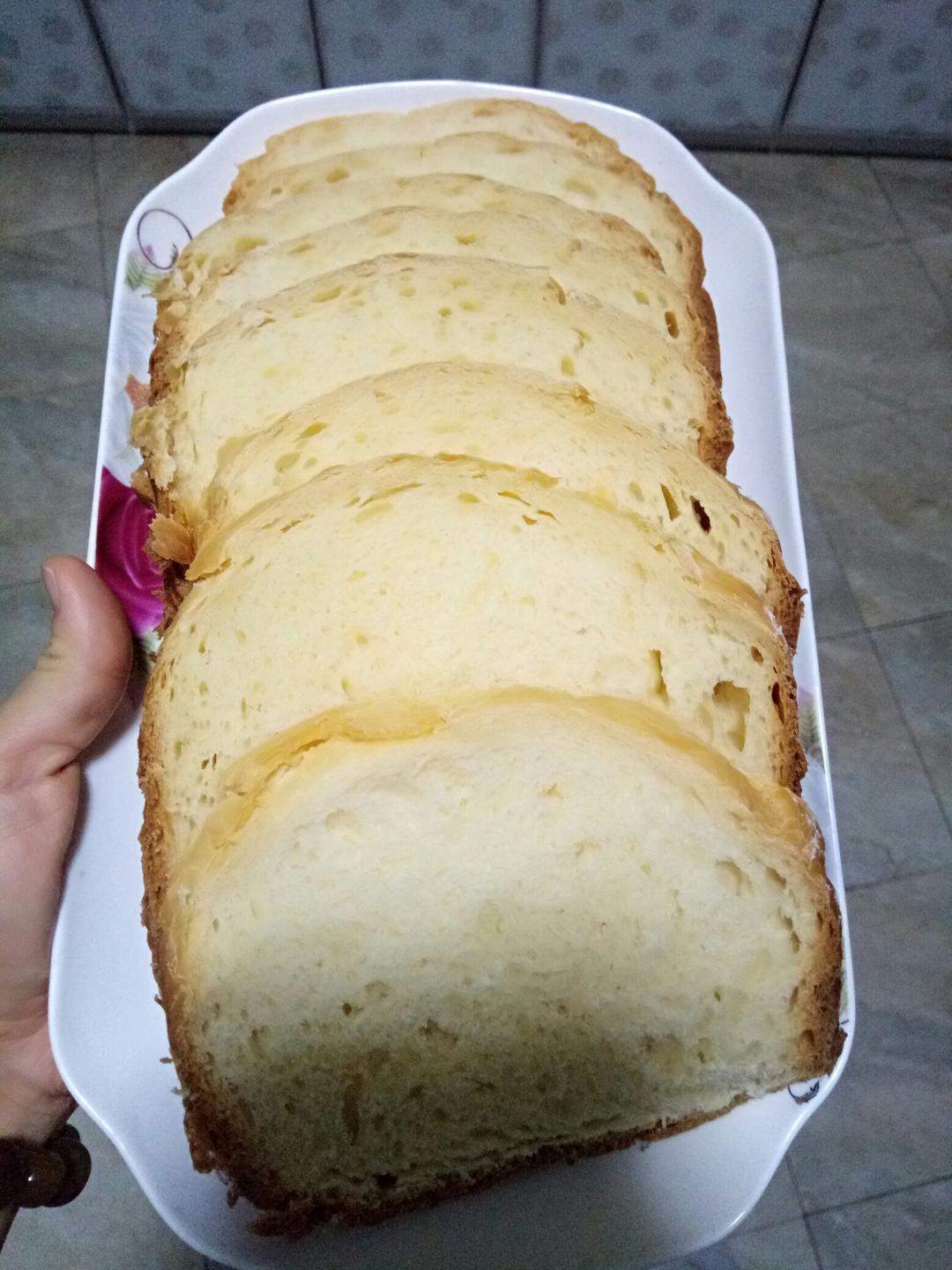 超级好吃的原味面包（面包机版）