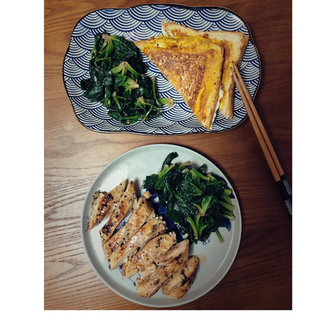 酷炫屌炸天好吃的煎鸡胸肉（香蒜蜂蜜煎鸡胸肉）