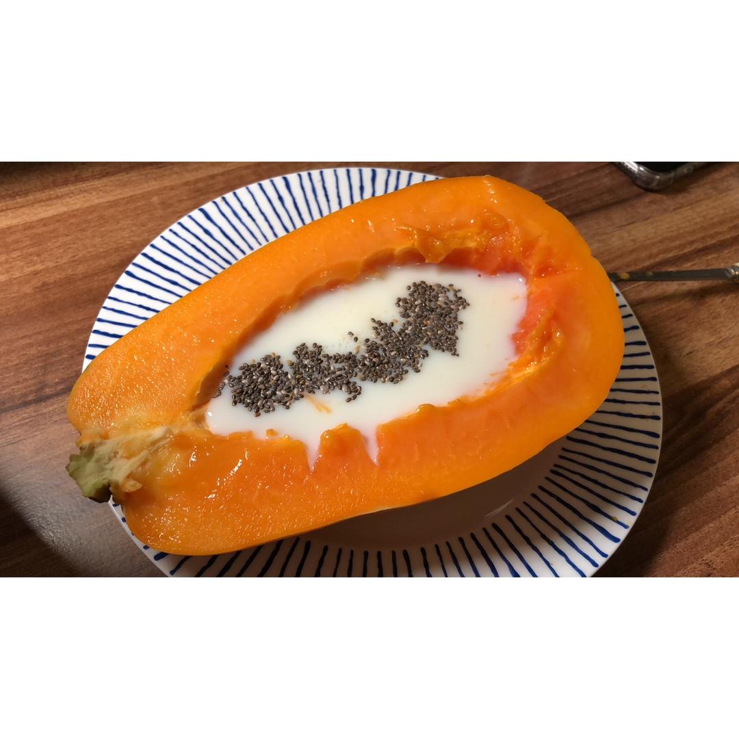 木瓜酸奶船