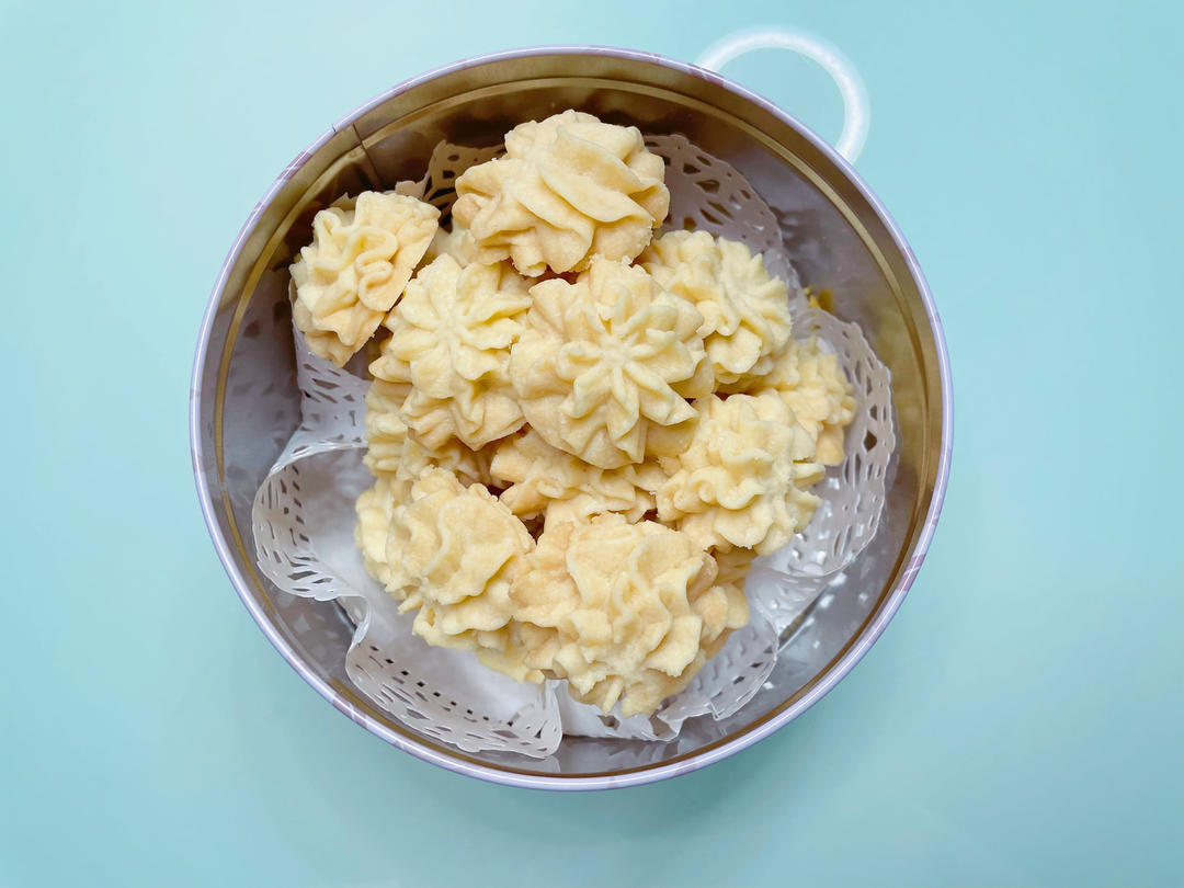 被业界猜了很久的网红牛油小花曲奇配方，酥的掉渣