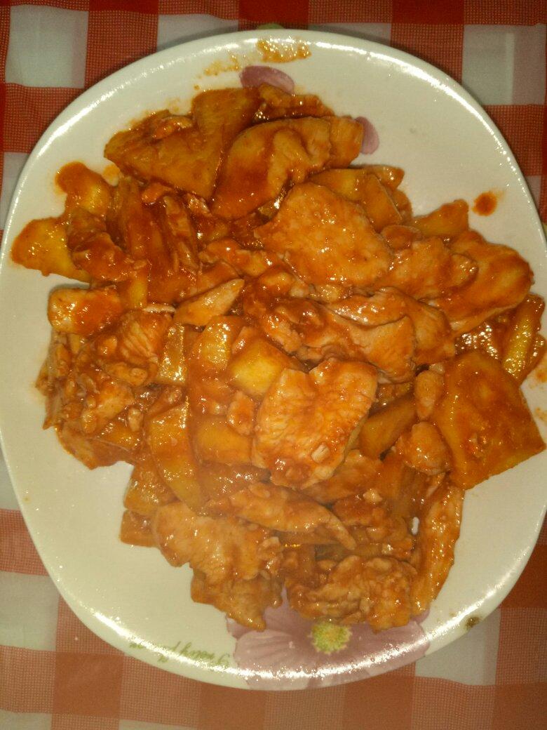 菠萝鸡片（酸甜口味）