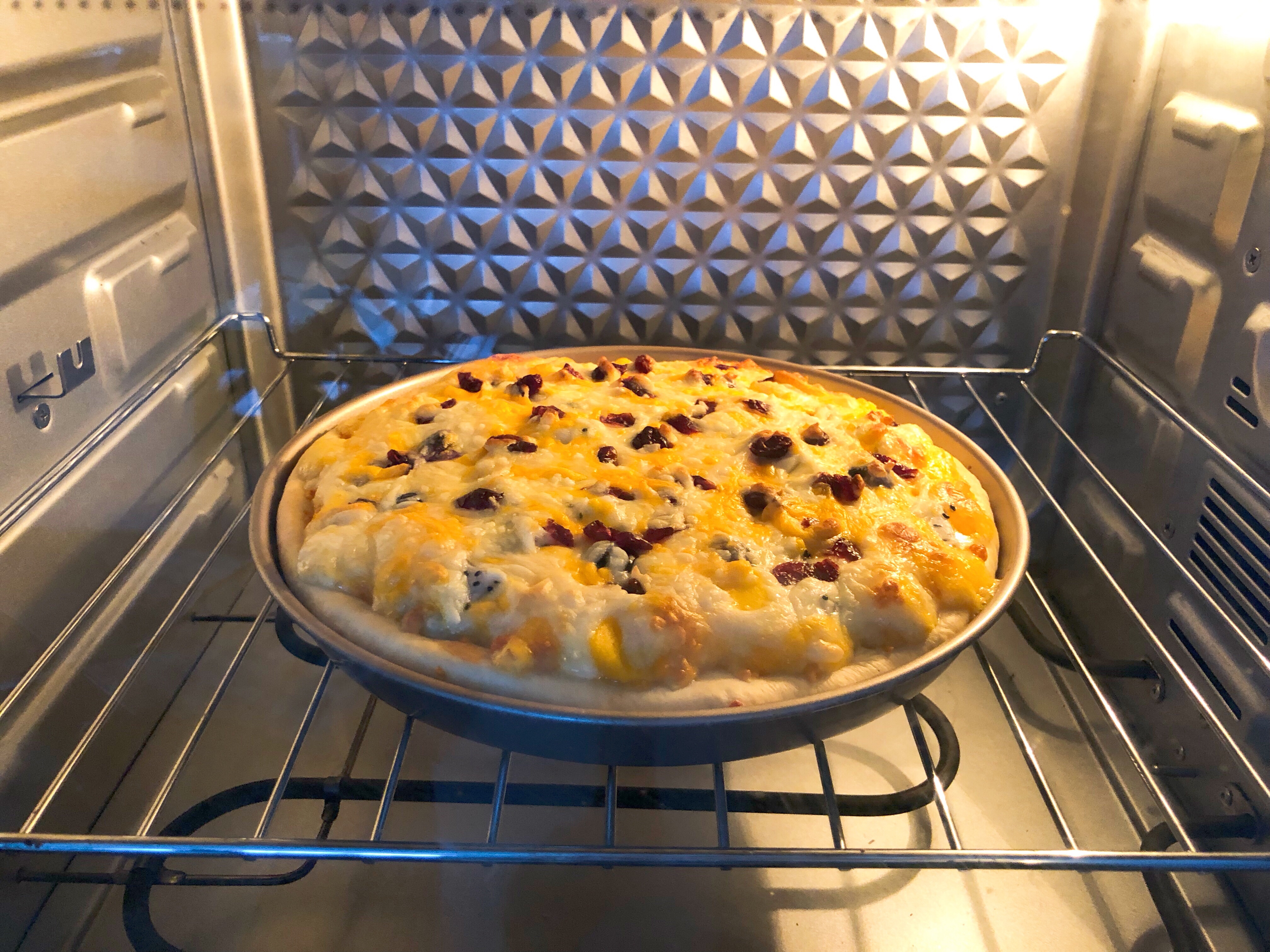 夏日缤纷水果披萨🍕奶香浓郁超拉丝❗️的做法 步骤10
