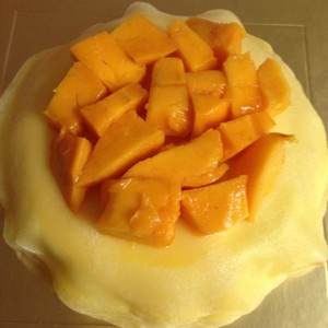 芒果千层蛋糕 6寸的做法 步骤7