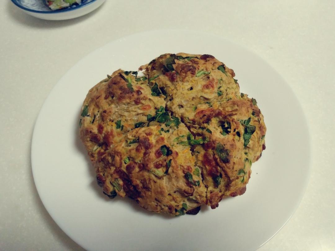 菠菜南瓜奶酪丹波面包丨健康·烘焙
