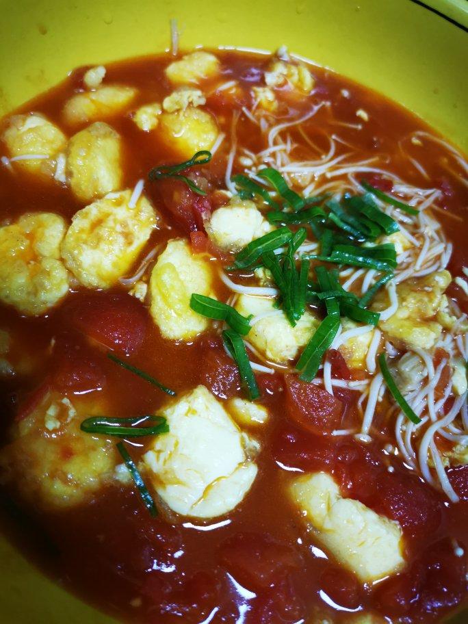 金针菇烧日本豆腐