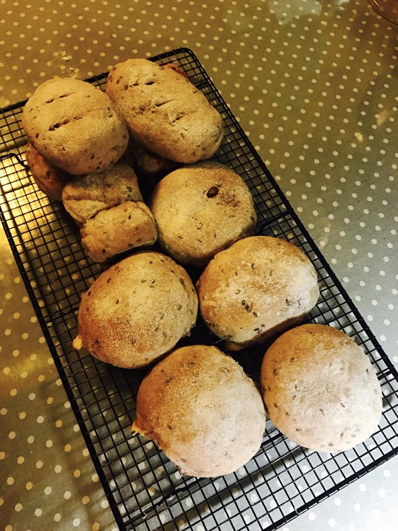 全麦芝士熔岩面包