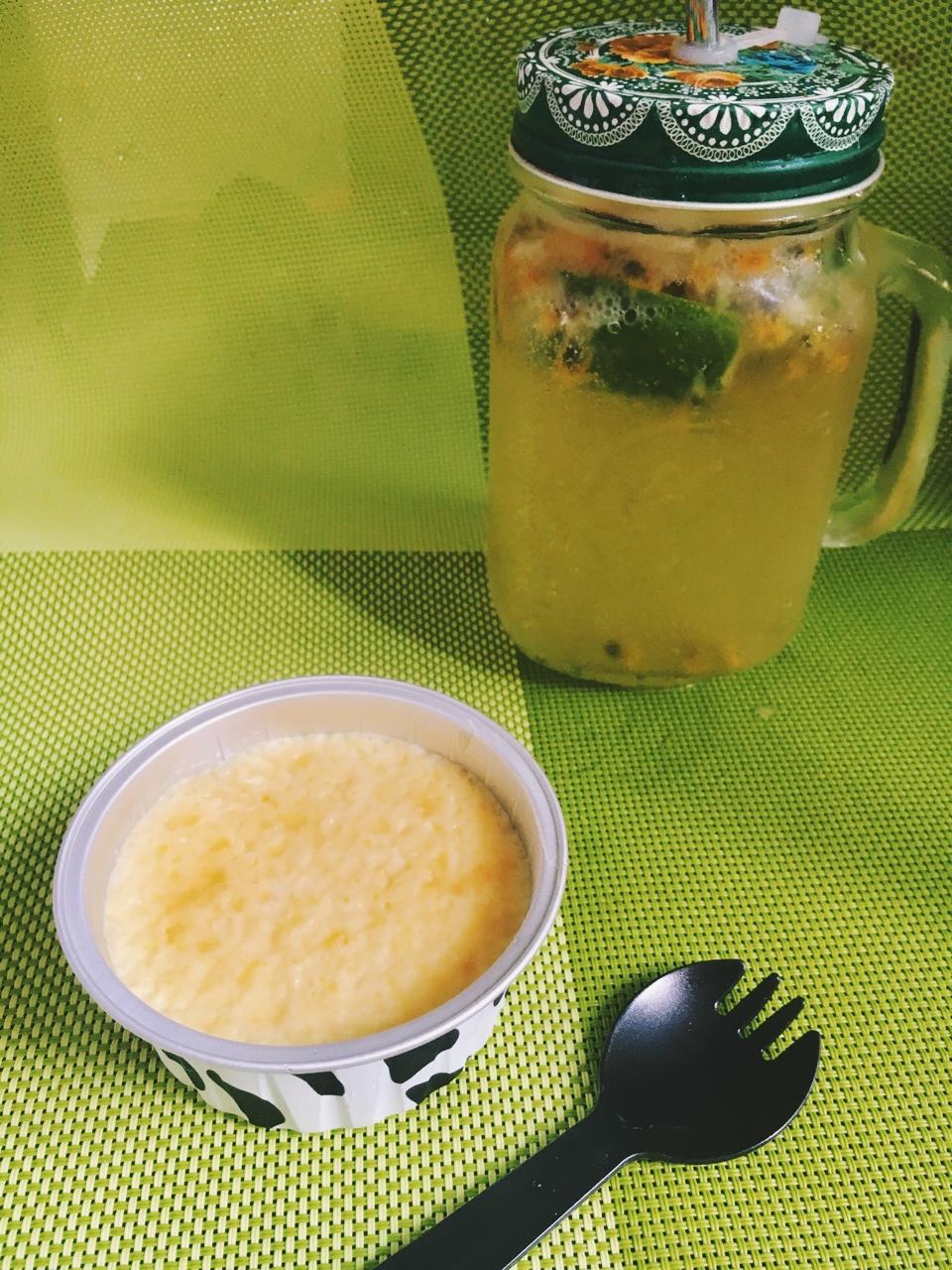 青柠/青桔百香果气泡水/夏日必备