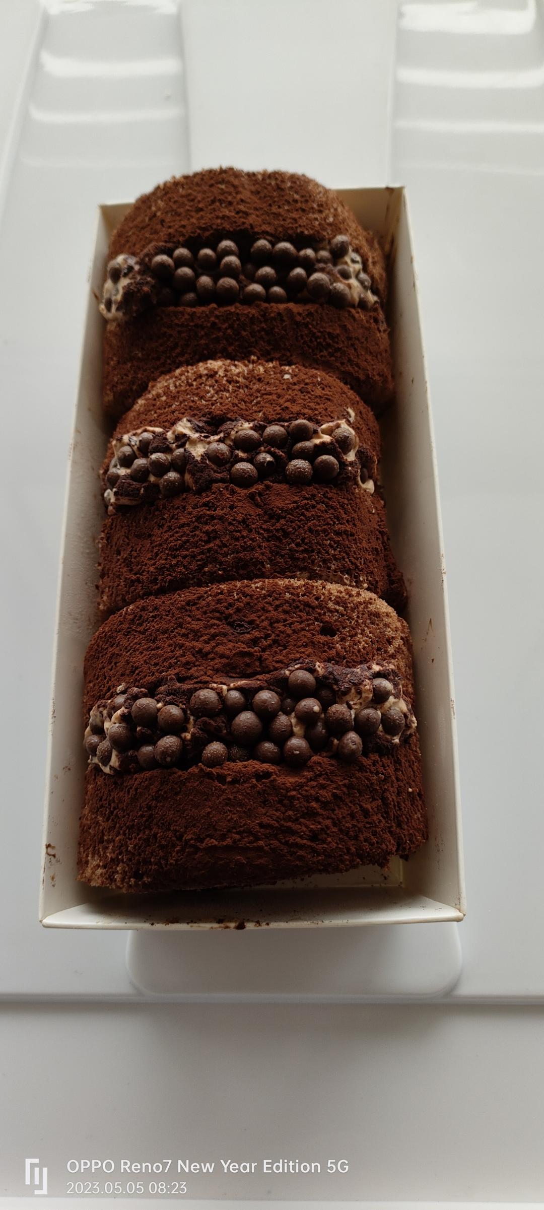 🍫双倍浓郁｜巧克力蛋糕卷｜卷不裂｜不消泡｜脏脏小贝