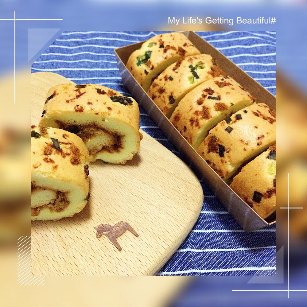 香葱肉松蛋糕卷