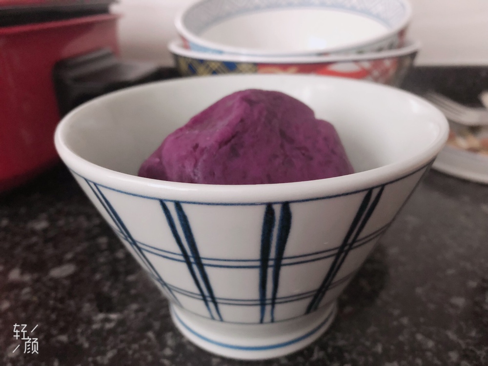 奶香紫薯馅料的做法