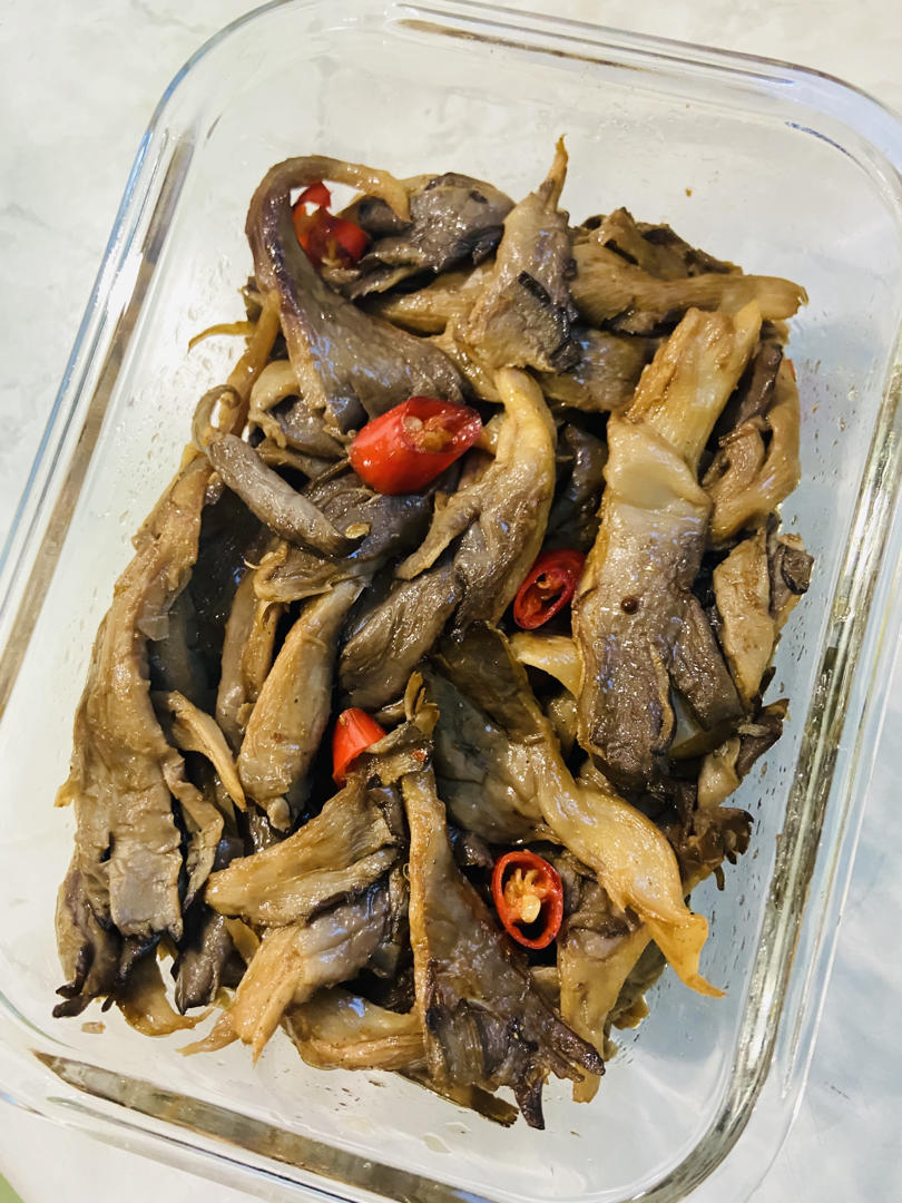 好吃的干煸孜然蘑菇