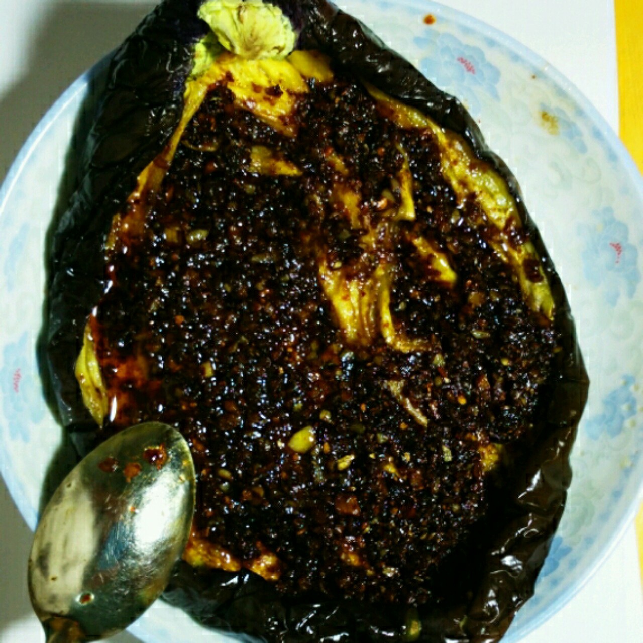 微波炉做出街头烧烤风的茄子