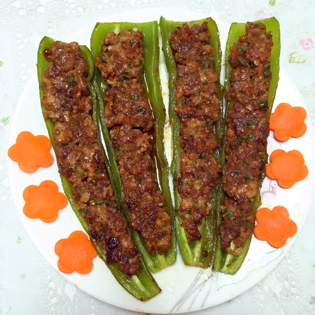 虎皮尖椒酿肉