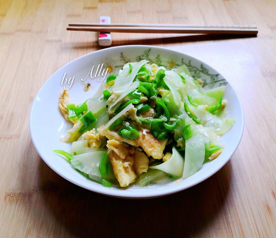 螺丝椒莴笋炒蛋