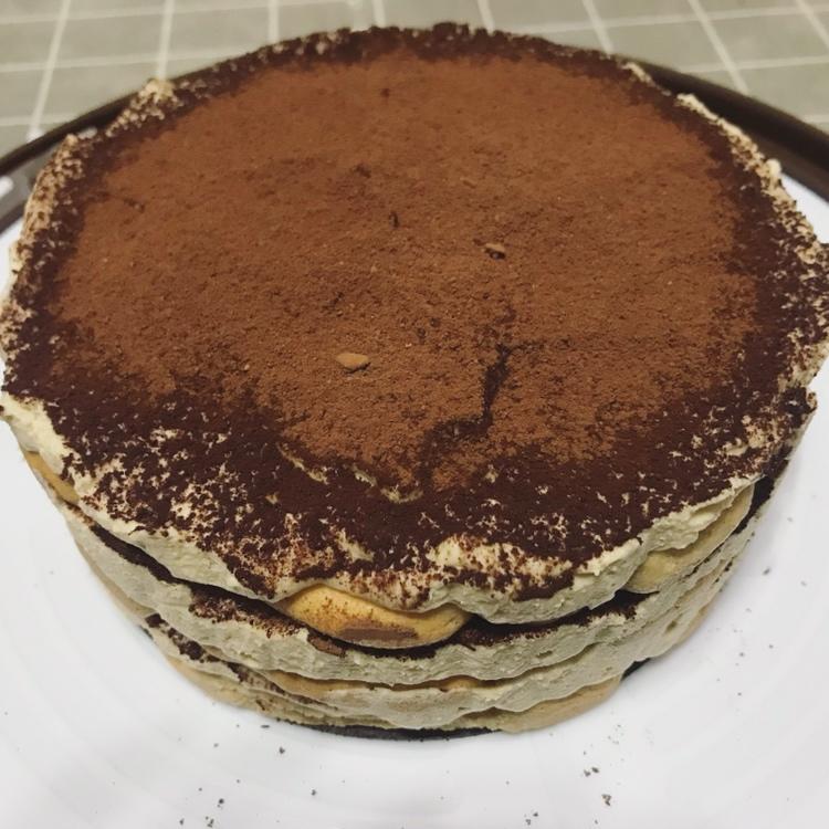 提拉米苏（熟蛋,无吉利丁）+自制马斯卡彭