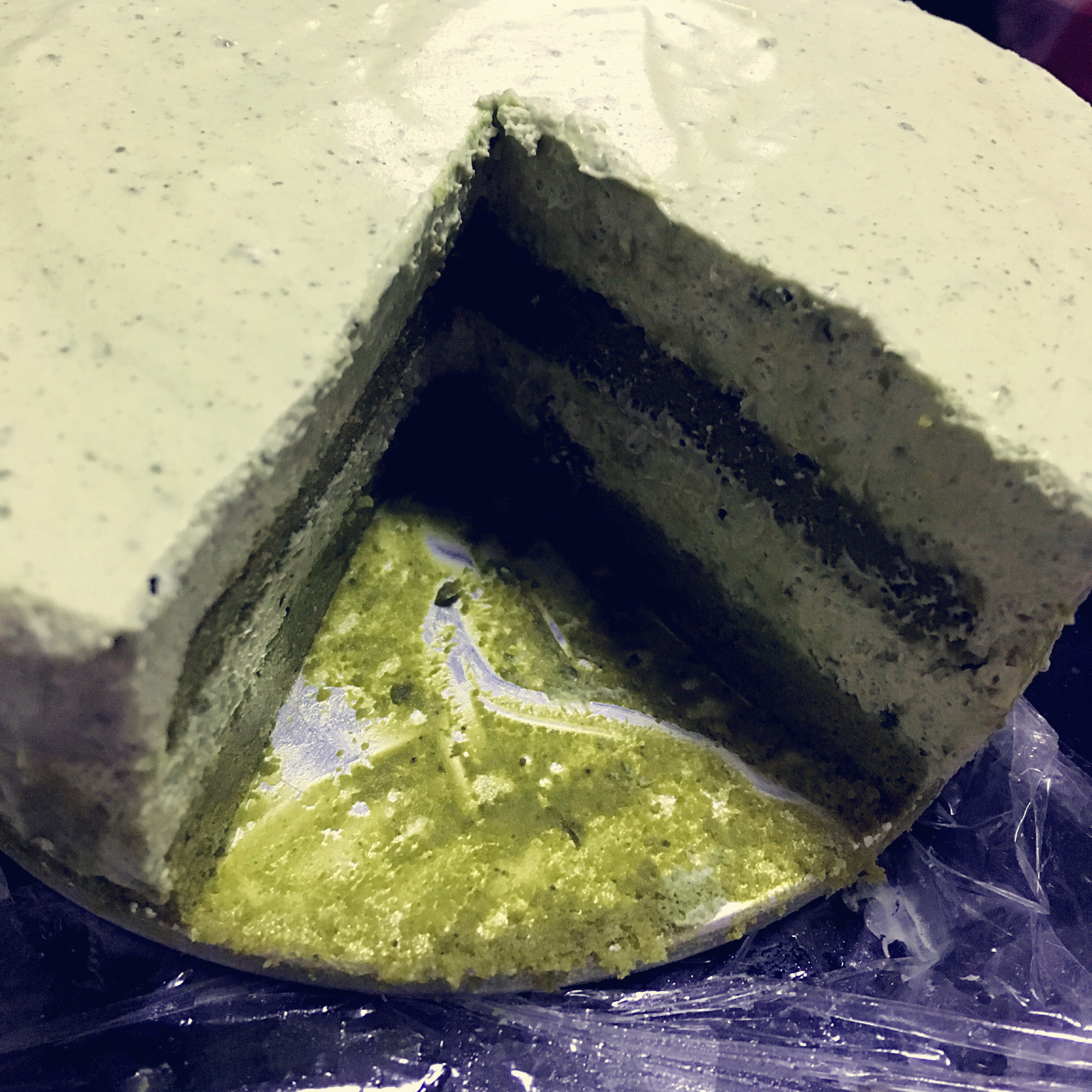 抹茶双享慕斯