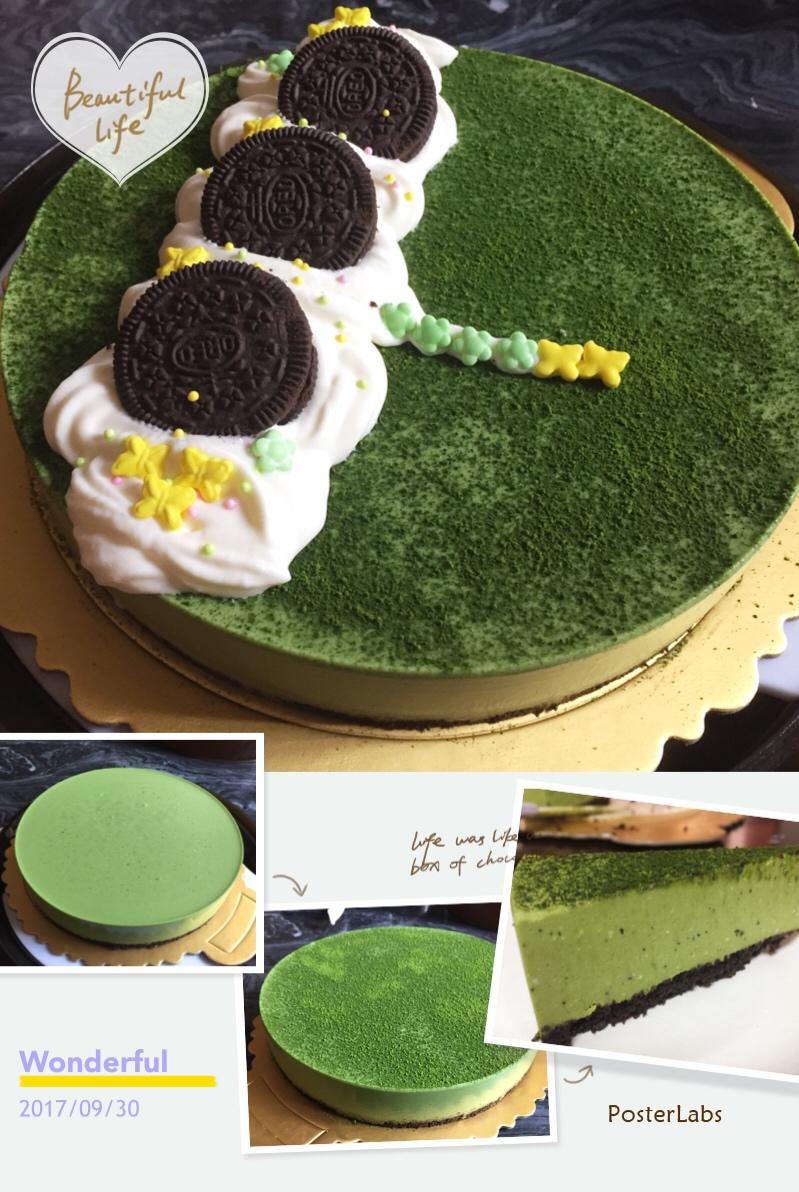 渐变抹茶慕斯蛋糕：我Amanda带着既美又作的抹茶甜点又来了！【曼食慢语】