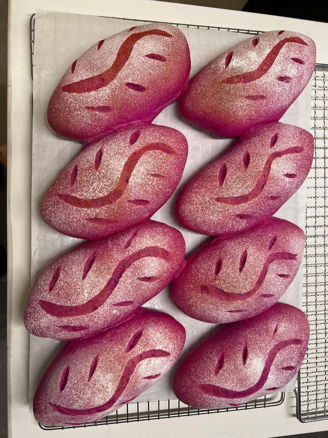 火龙果奶酪软欧包