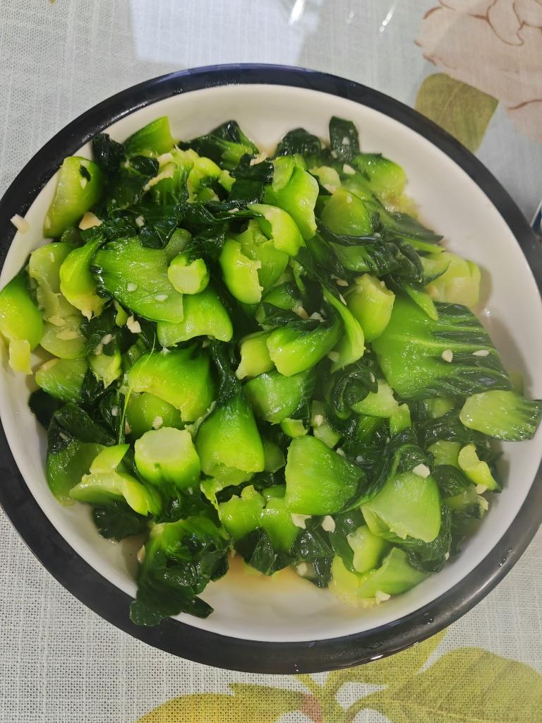 炒青菜，脆而不生，熟而不老