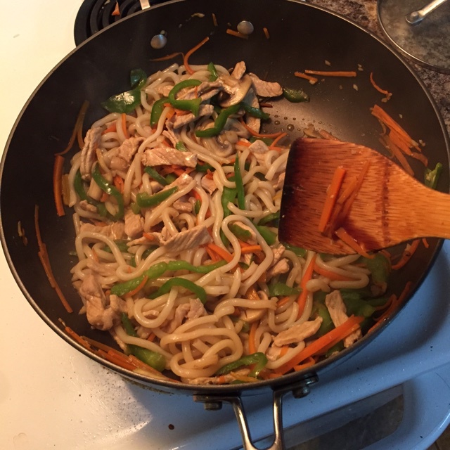 什锦炒乌冬面