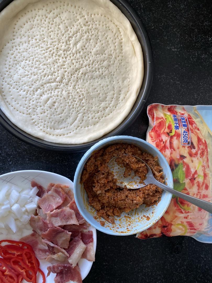 8寸披萨（饼皮做法）