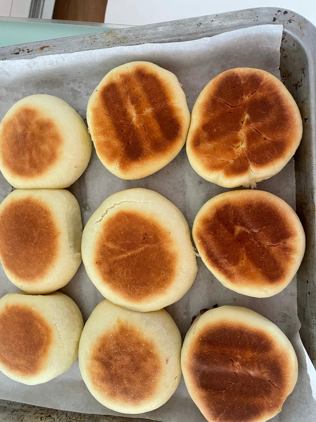 香甜快手紫米包发面饼