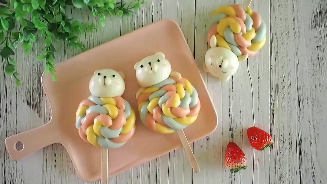 可爱造型馒头 梦幻棒棒糖🍭请你吃要嘛😚