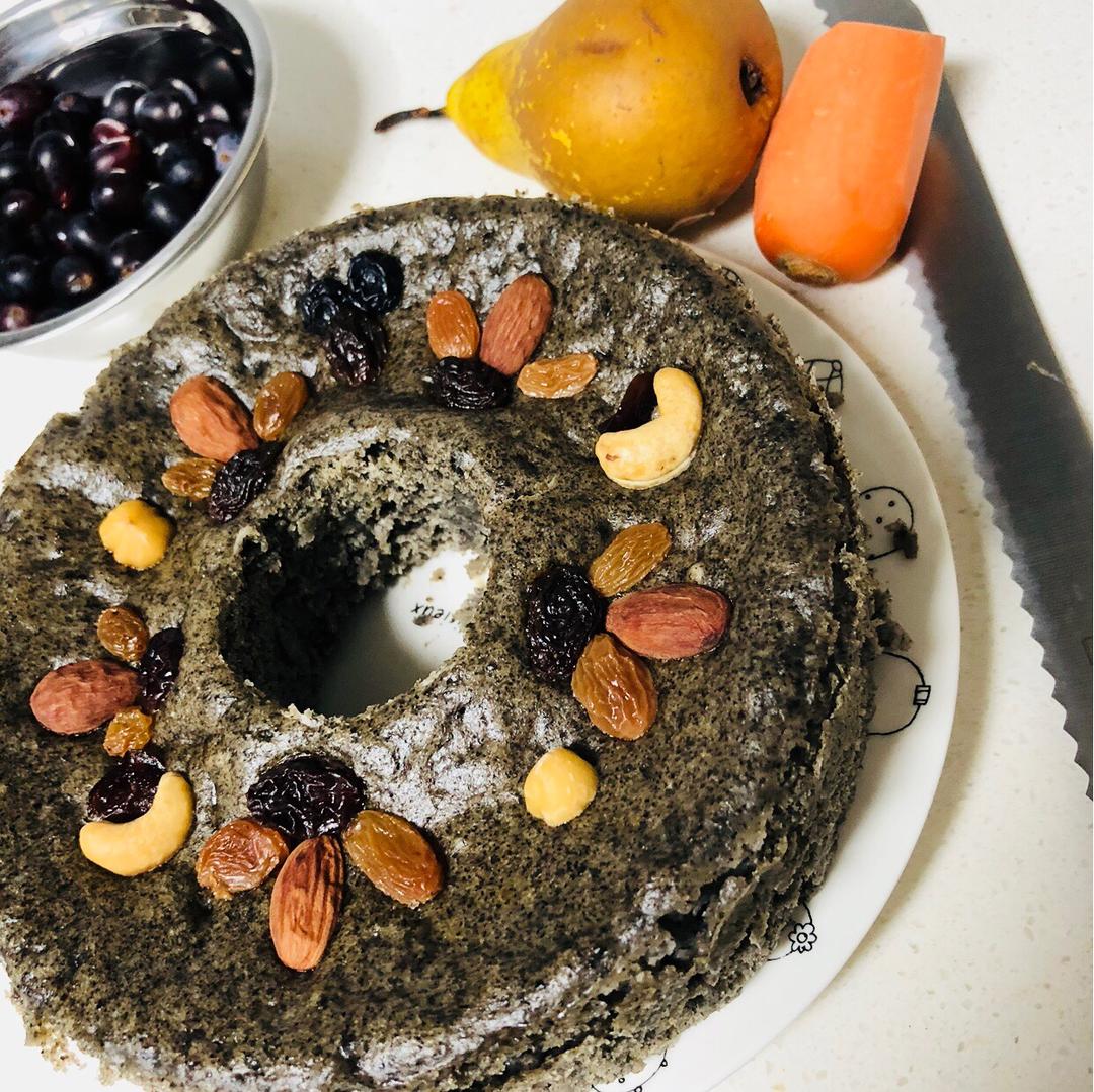 奶香黑芝麻发糕