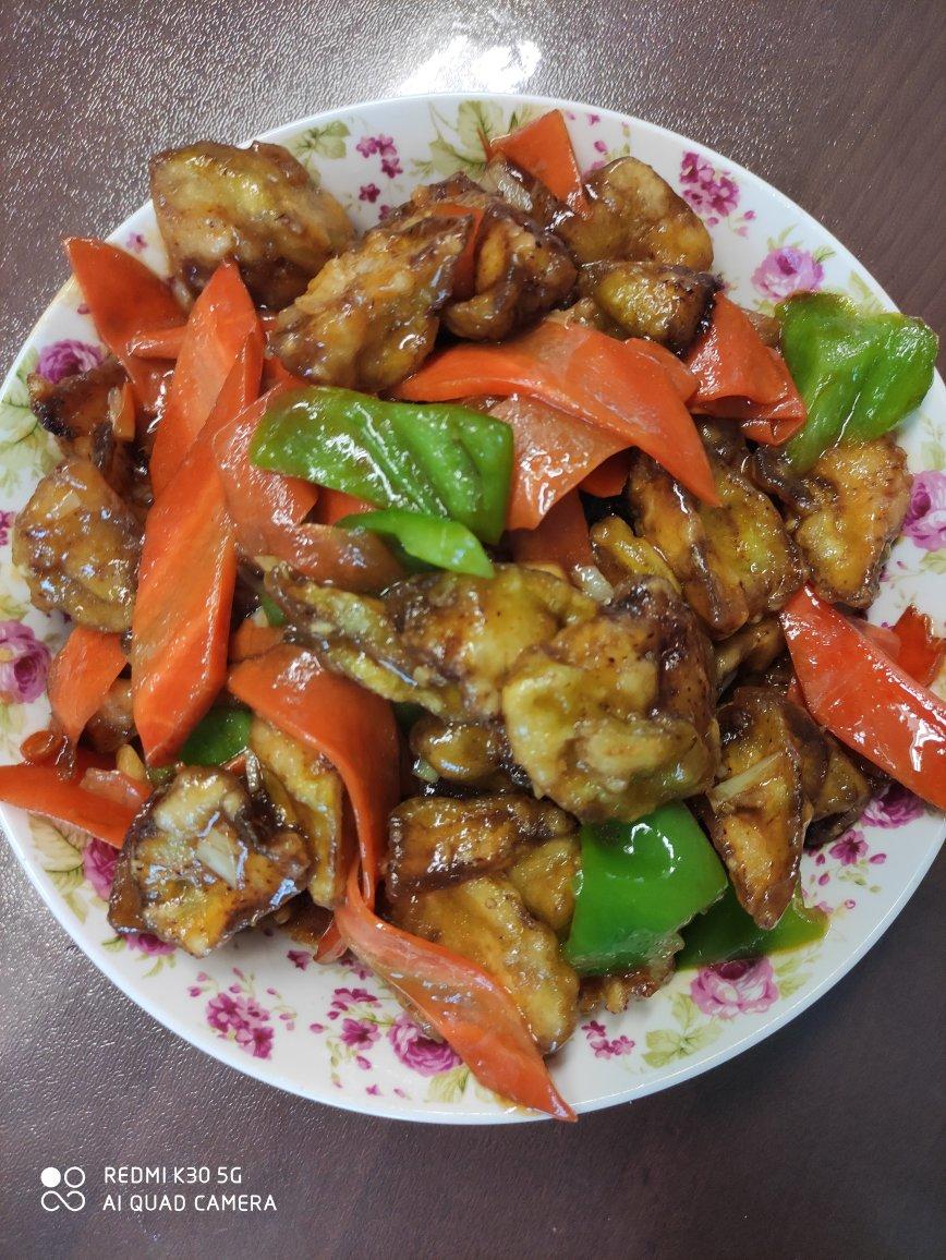 溜肉段烧茄子（东北硬菜呀哈哈）